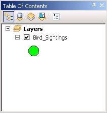 Setting up the symbology of the Bird_Sightings layer